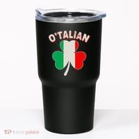 O'Talian St Patrick's Day Italian Shamrock Flag Tumbler thumb 0