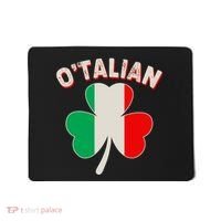 O'Talian St Patrick's Day Italian Shamrock Flag Mousepad thumb 0