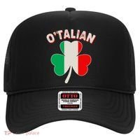 O'Talian St Patrick's Day Italian Shamrock Flag Hat thumb 0