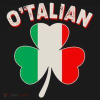 O'Talian St Patrick's Day Italian Shamrock Flag Toddler Hoodie thumb 2