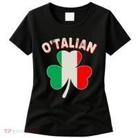 O'Talian St Patrick's Day Italian Shamrock Flag Women's T-Shirt thumb 0