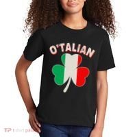 O'Talian St Patrick's Day Italian Shamrock Flag Kids T-Shirt thumb 2