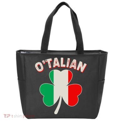 O'Talian St Patrick's Day Italian Shamrock Flag Tote Bag