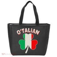 O'Talian St Patrick's Day Italian Shamrock Flag Tote Bag thumb 0
