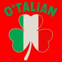 O'Talian St Patrick's Day Italian Shamrock Flag Santa Hat thumb 1