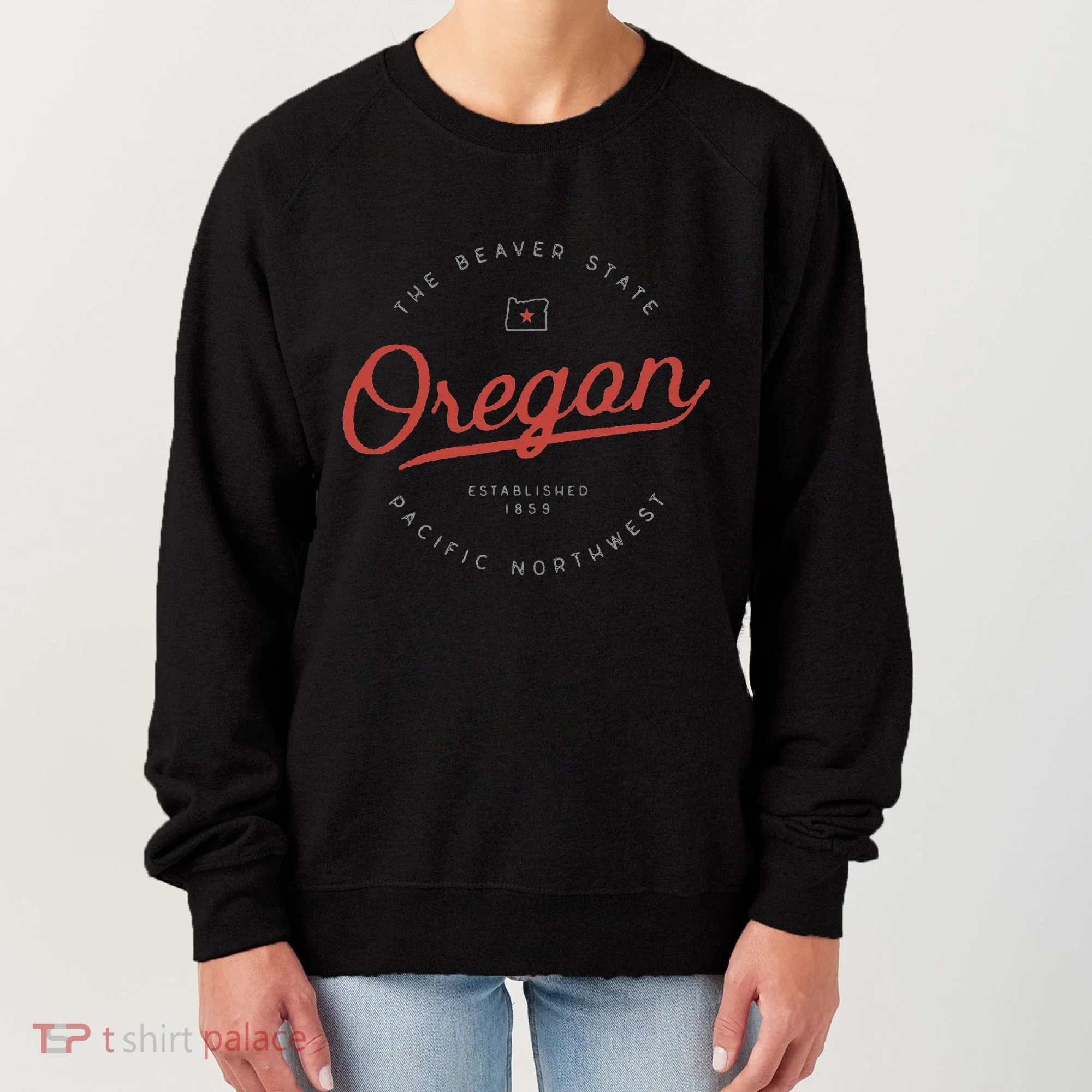 Oregon The Beaver State Pacific Northwest Pnw Women's Sweatshirt