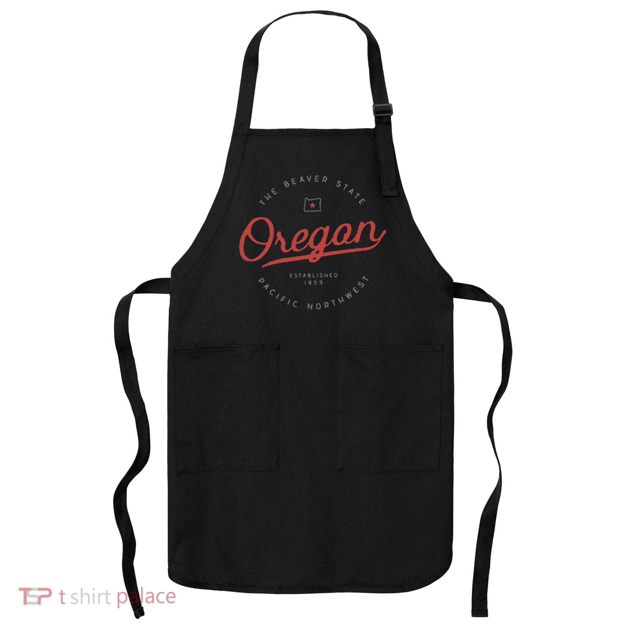 Oregon The Beaver State Pacific Northwest Pnw Apron