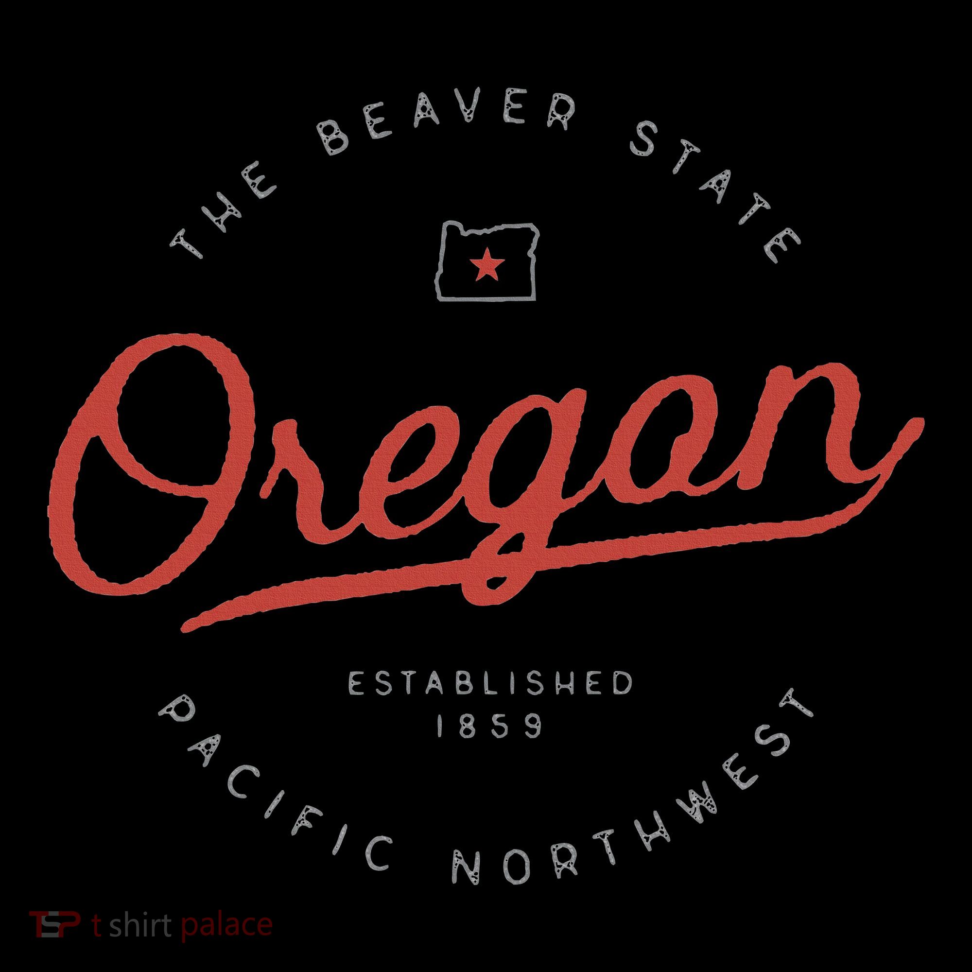 Oregon The Beaver State Pacific Northwest Pnw Mousepad