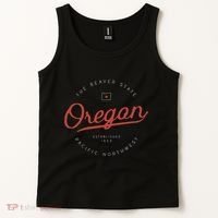 Oregon The Beaver State Pacific Northwest Pnw Tank Top thumb 2