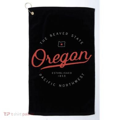 Oregon The Beaver State Pacific Northwest Pnw Golf Towel