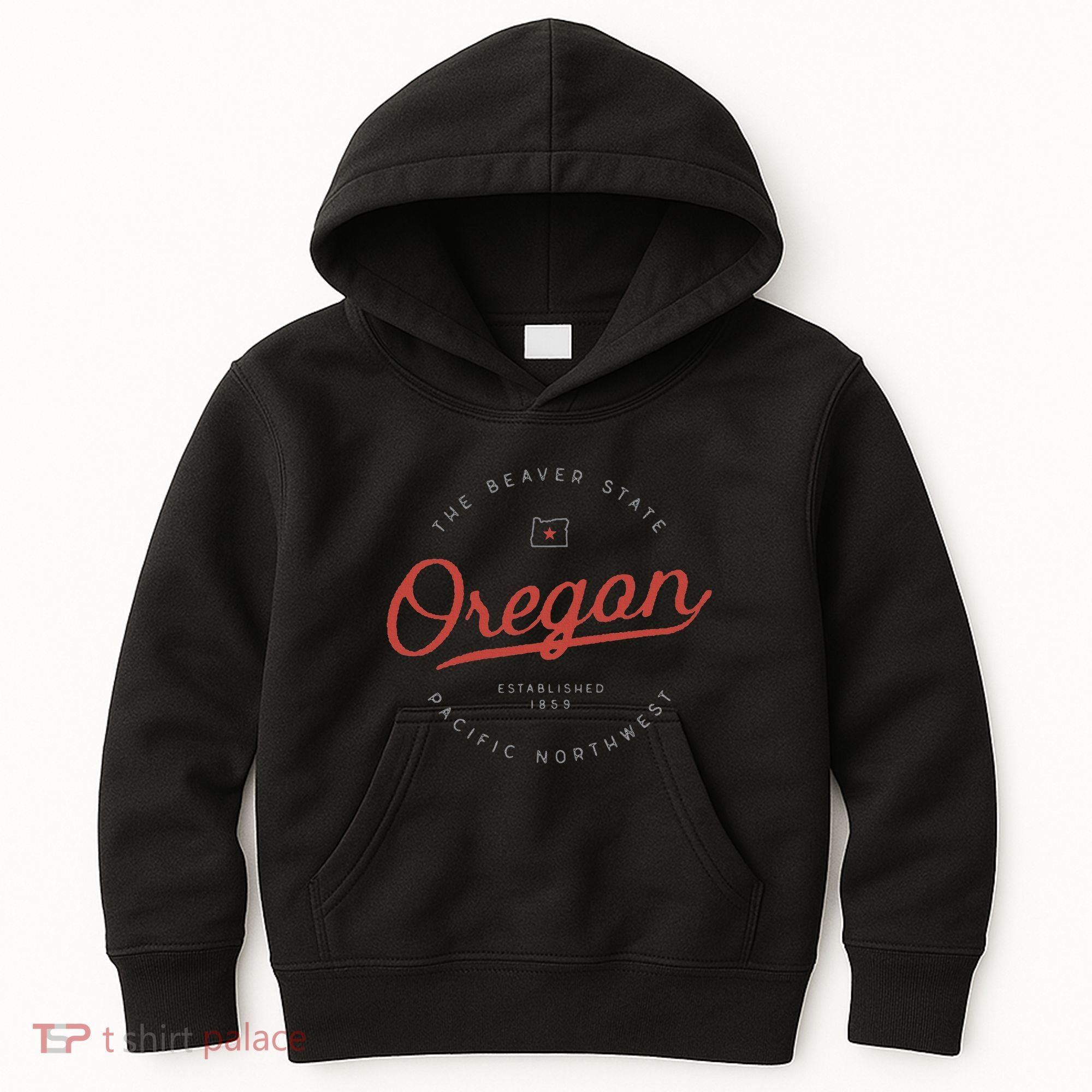 Oregon The Beaver State Pacific Northwest Pnw Kids Hoodie