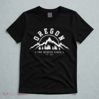 Oregon The Beaver State Est. 1859 Vintage Mountains T-Shirt thumb 5