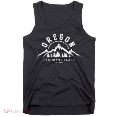 Oregon The Beaver State Est. 1859 Vintage Mountains Tank Top