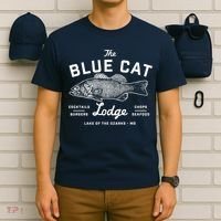 Ozark The Blue Cat Lodge Missouri T-Shirt thumb 6