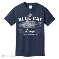 Ozark The Blue Cat Lodge Missouri Kids T-Shirt thumb 0