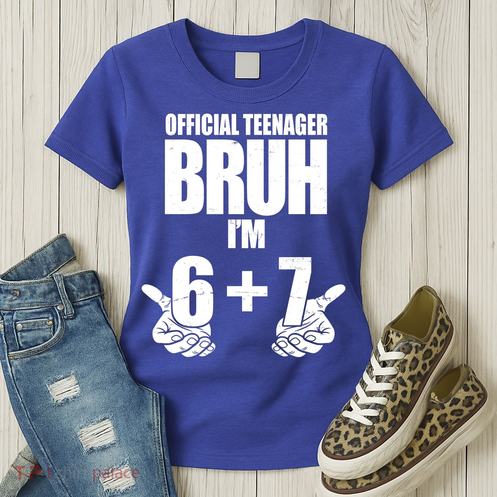 Official Teenager Bruh I'm 6 Plus 7 67 Meme Women's T-Shirt