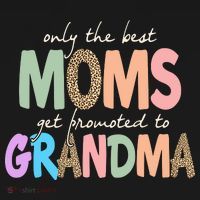 Only The Best Moms Get Promoted To Grandma Leopard Apron thumb 3