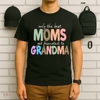 Only The Best Moms Get Promoted To Grandma Leopard T-Shirt thumb 6