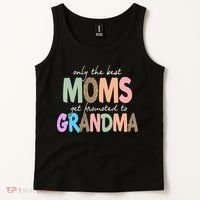 Only The Best Moms Get Promoted To Grandma Leopard Tank Top thumb 2