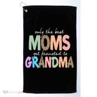 Only The Best Moms Get Promoted To Grandma Leopard Golf Towel thumb 0