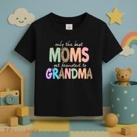 Only The Best Moms Get Promoted To Grandma Leopard Toddler T-Shirt thumb 3