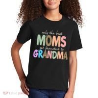 Only The Best Moms Get Promoted To Grandma Leopard Kids T-Shirt thumb 2