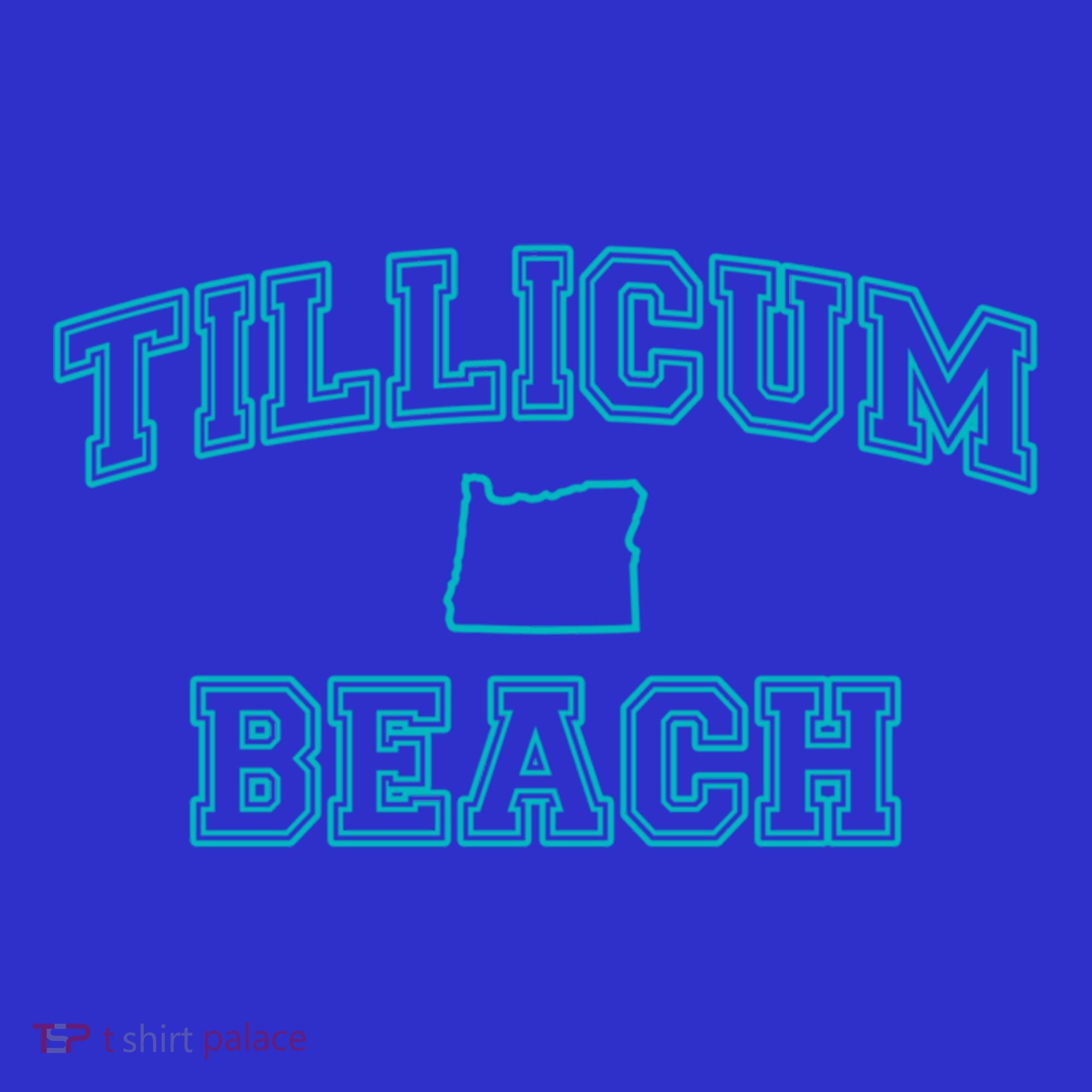 Oregon Tillicum Beach Funny Joke Dad Humor Husband Wife Gift Polo