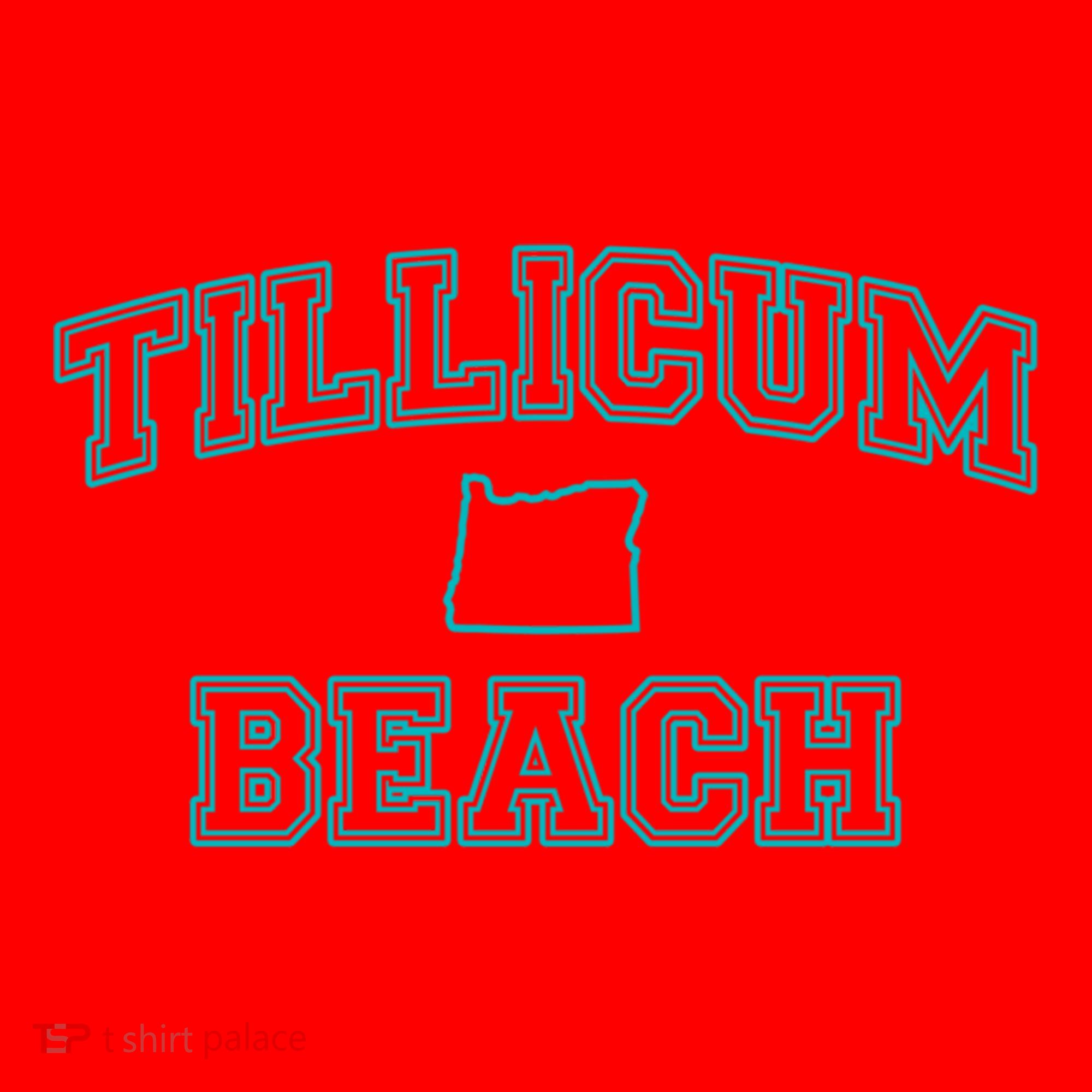 Oregon Tillicum Beach Funny Joke Dad Humor Husband Wife Gift Santa Hat