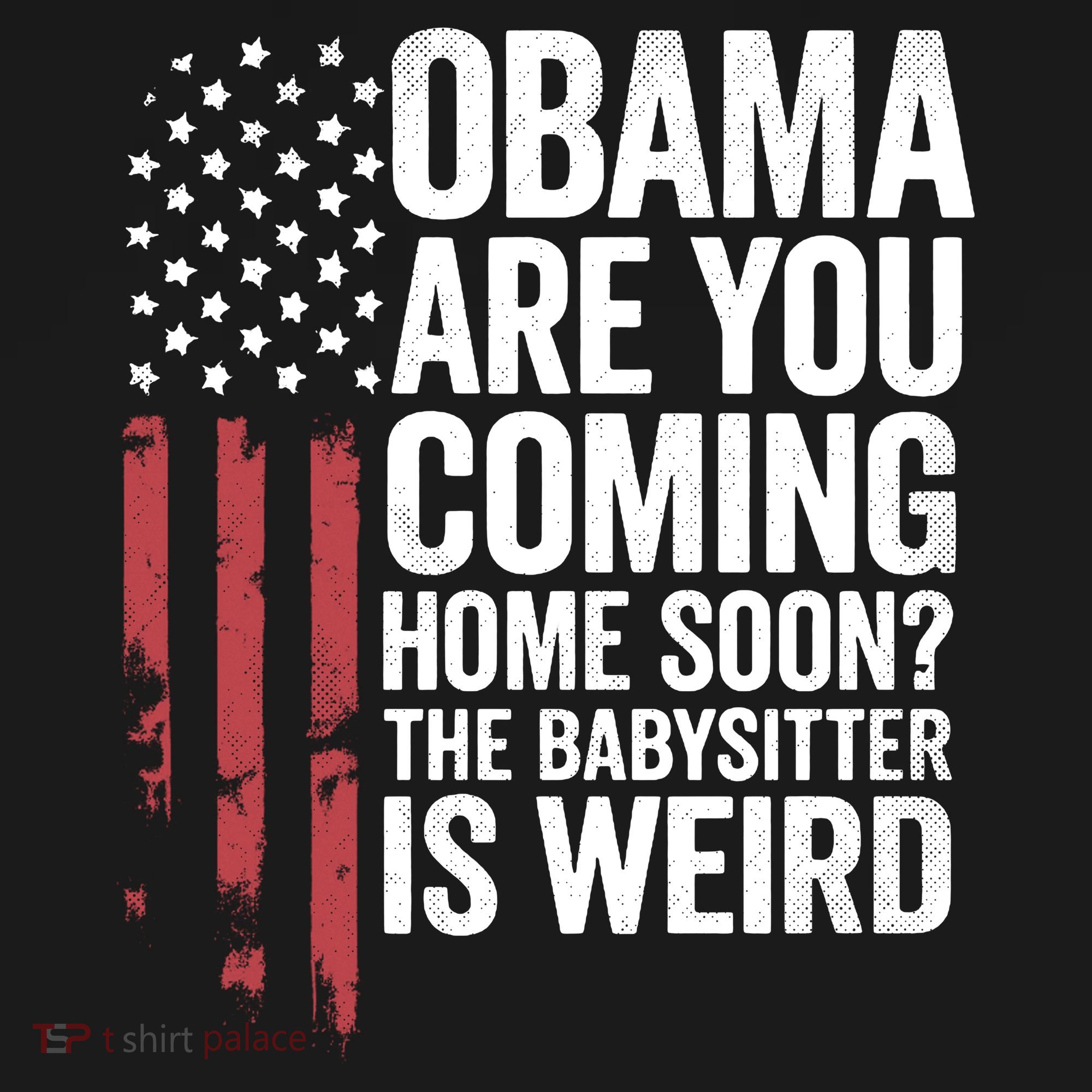Obama The Babysitter Is Weird Funny Backpack