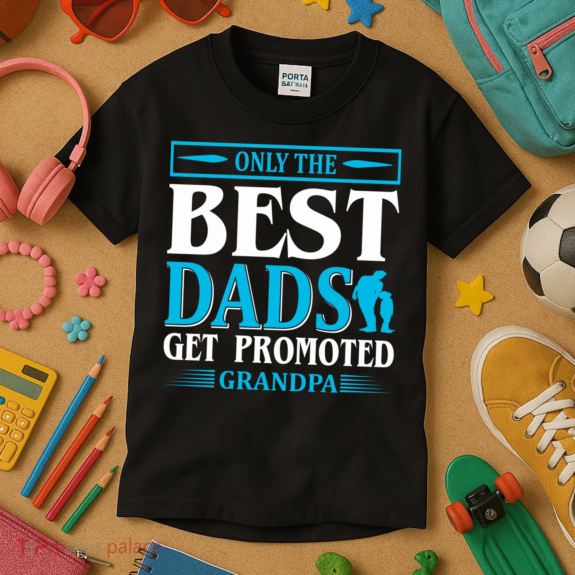 Only The Best Dads Get Promoted To Grandpa Kids T-Shirt