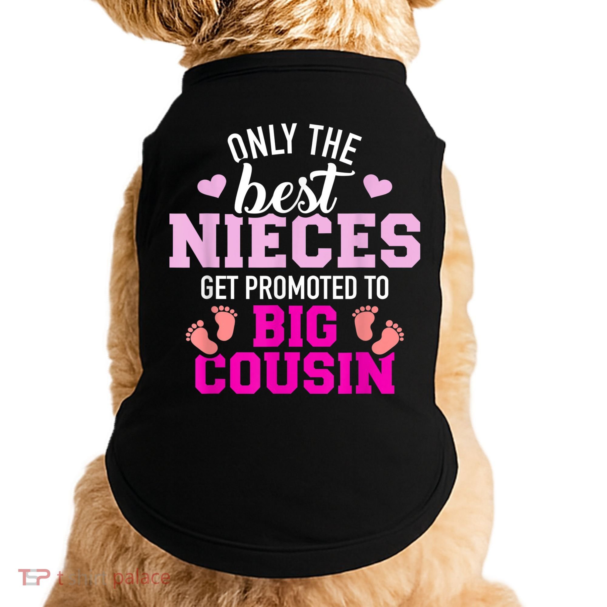 Only The Best Nieces Get Promoted To Big Cousin Doggie Tank