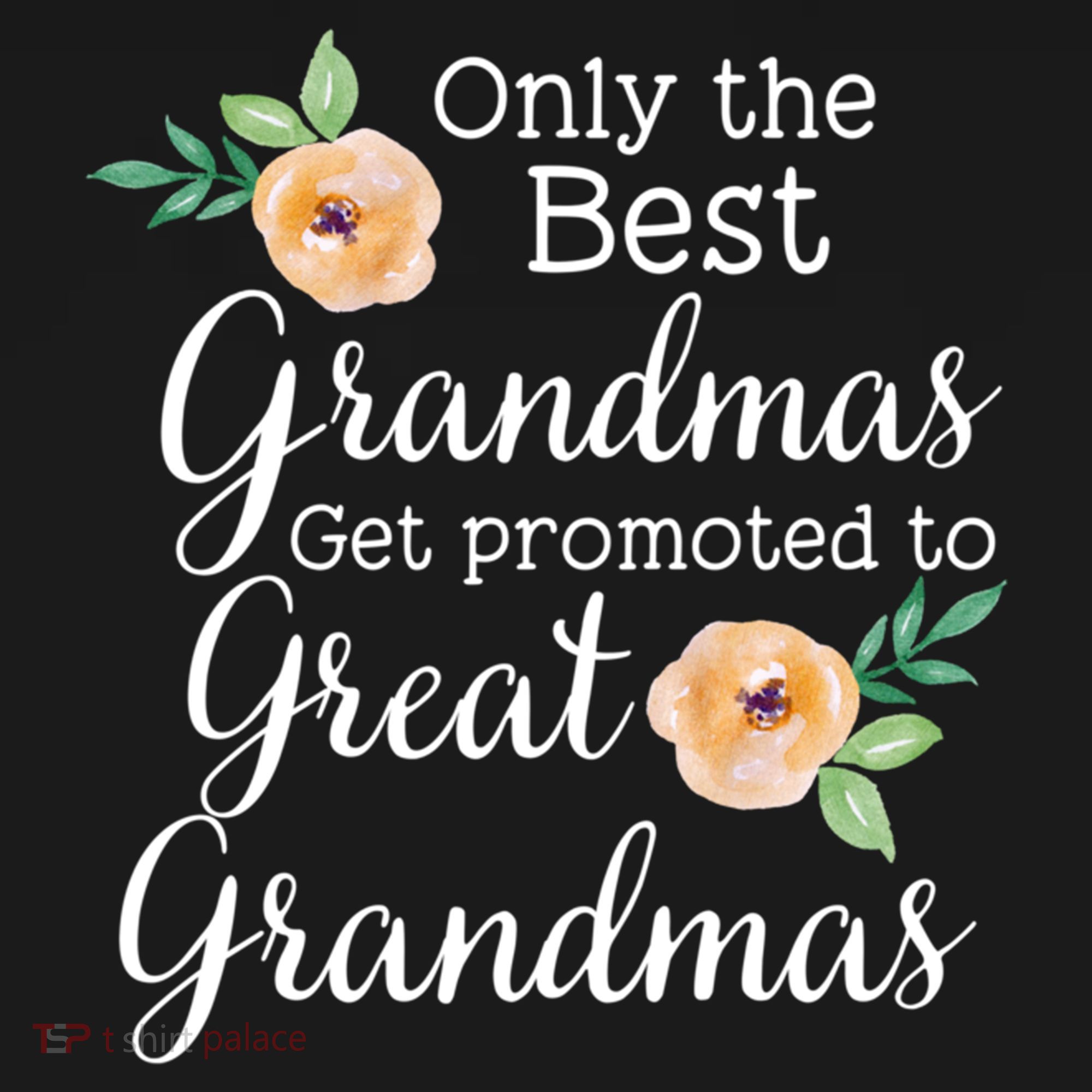 Only The Best Grandmas Get Promoted To Great Grandmas Cool Gift Women's Hoodie
