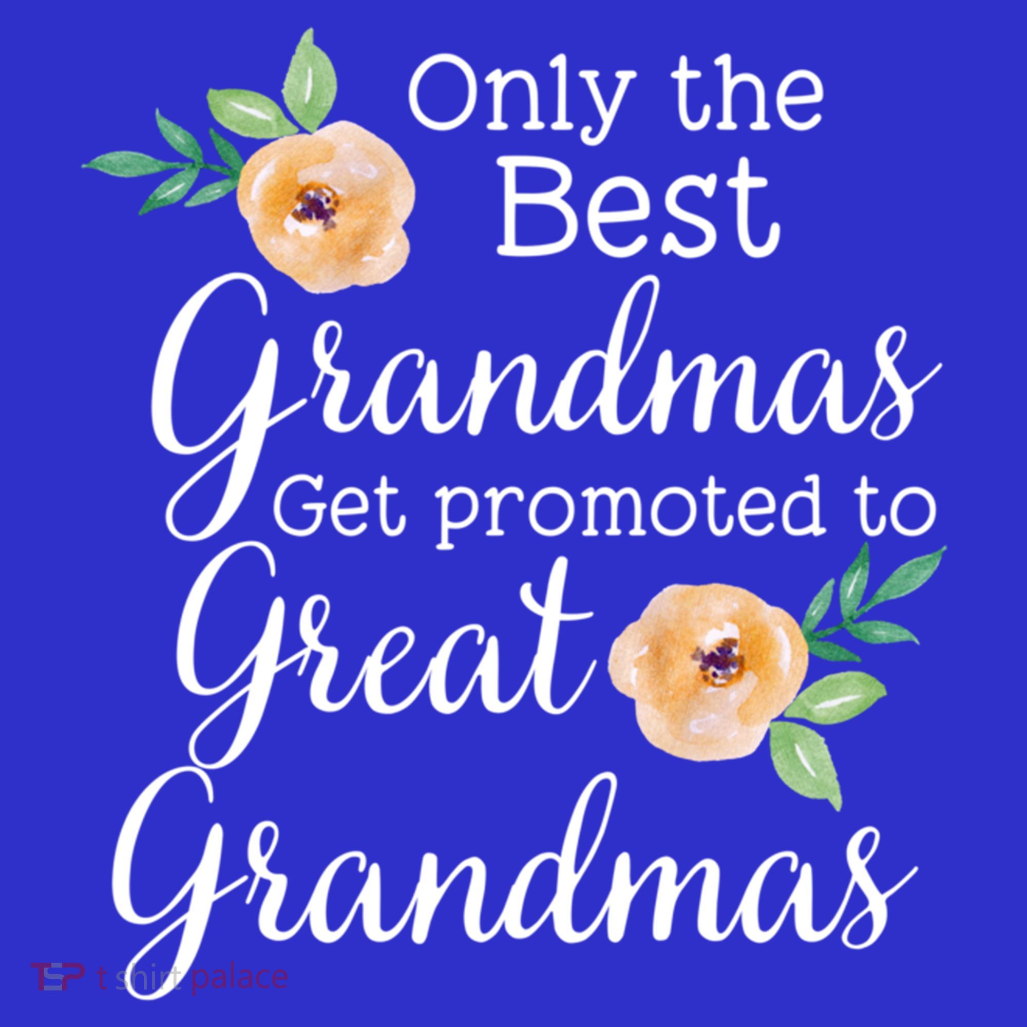 Only The Best Grandmas Get Promoted To Great Grandmas Cool Gift Women's Tank Top