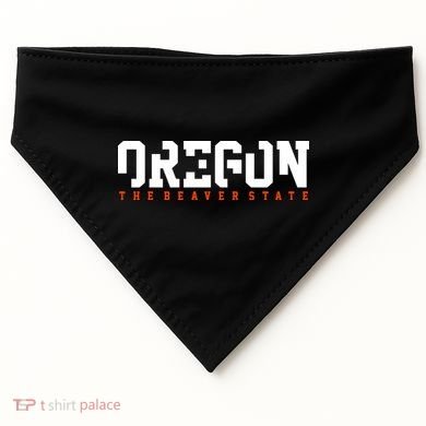 Oregon The Beaver State Cool Logo USA-Made Doggie Bandana