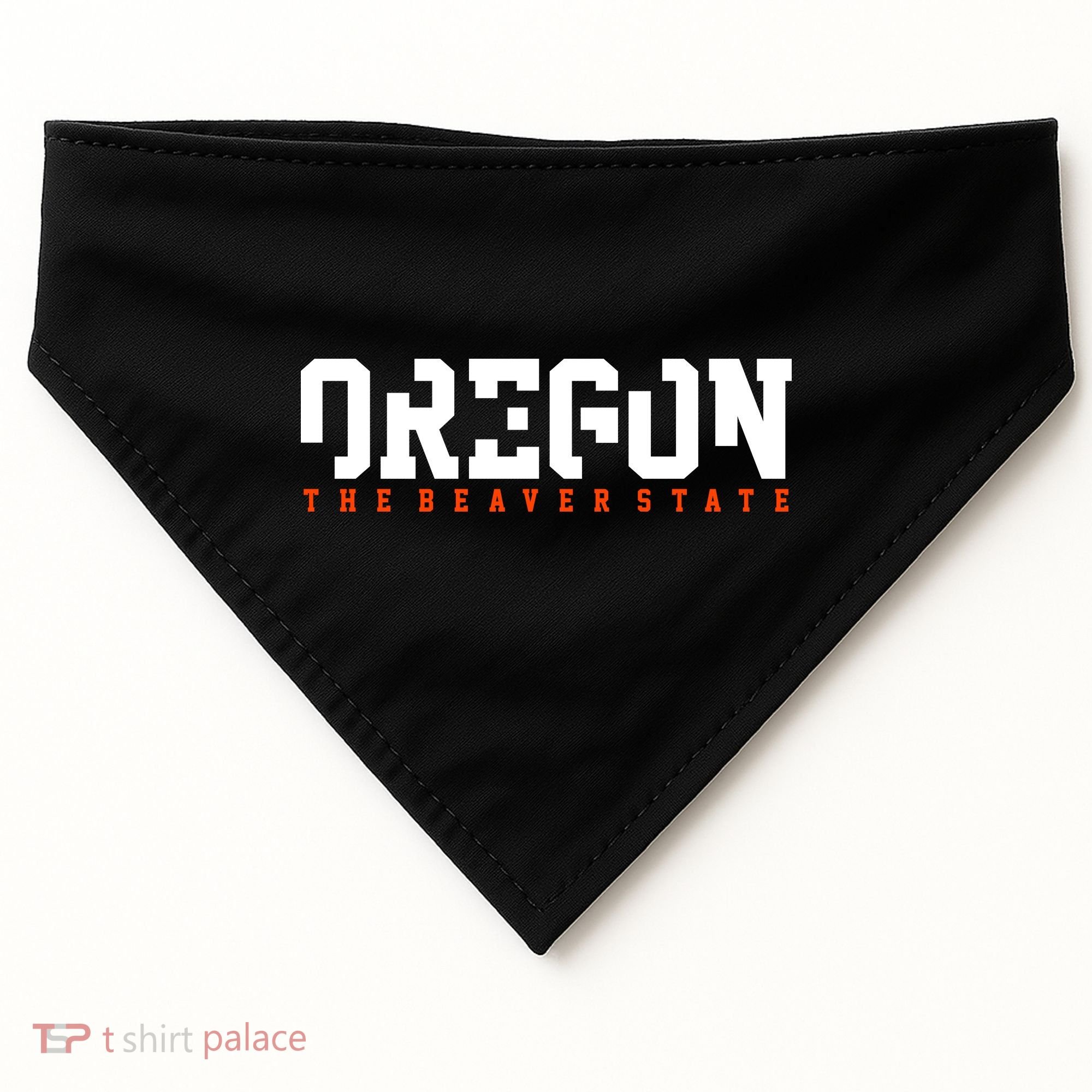 Oregon The Beaver State Cool Logo USA-Made Doggie Bandana