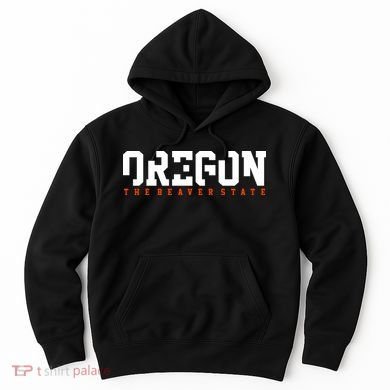 Oregon The Beaver State Cool Logo Hoodie