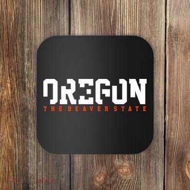 Oregon The Beaver State Cool Logo Coaster
