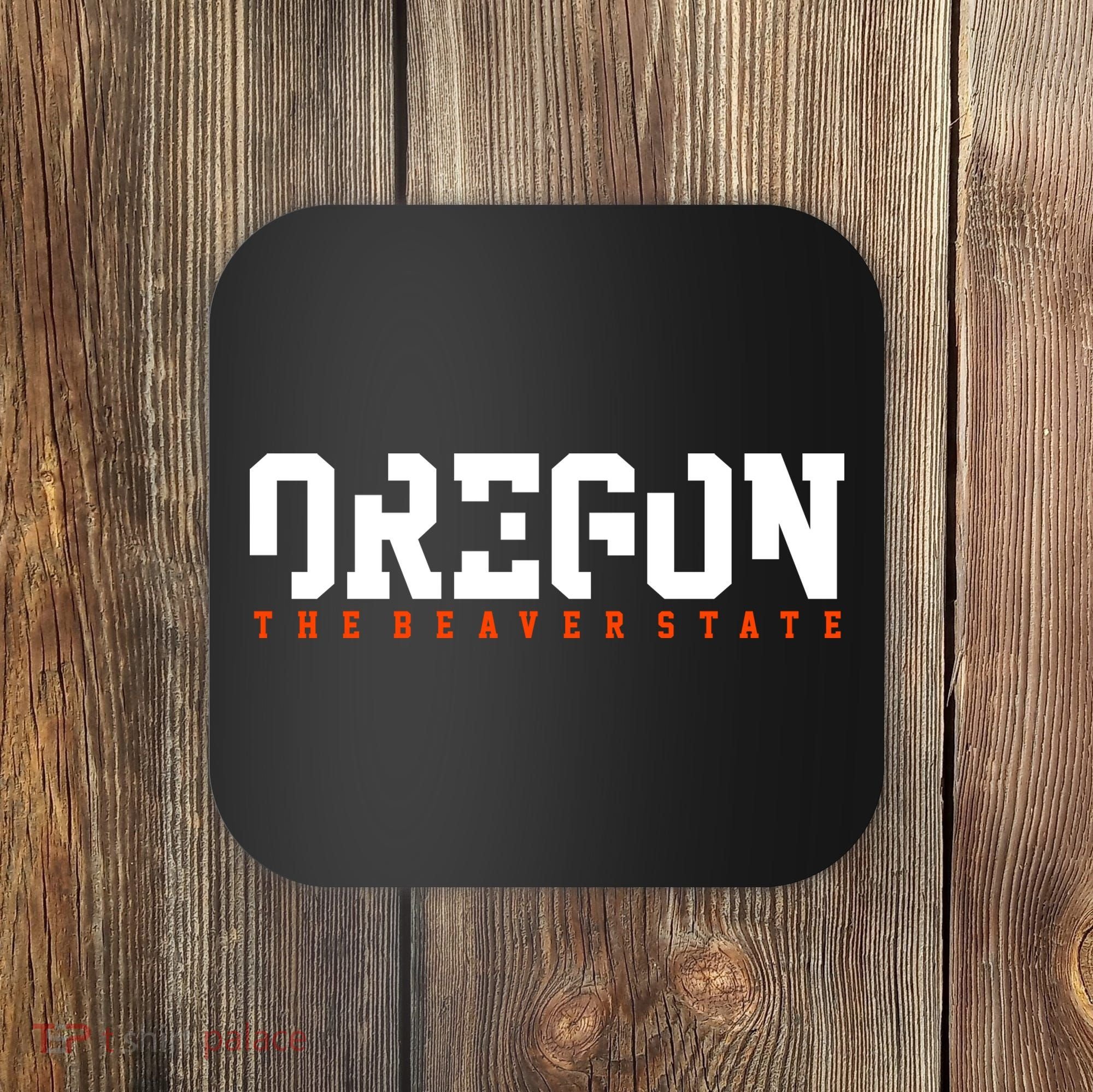 Oregon The Beaver State Cool Logo Coaster
