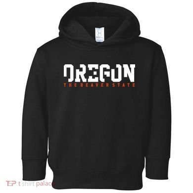 Oregon The Beaver State Cool Logo Toddler Hoodie