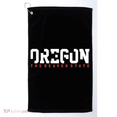 Oregon The Beaver State Cool Logo Golf Towel
