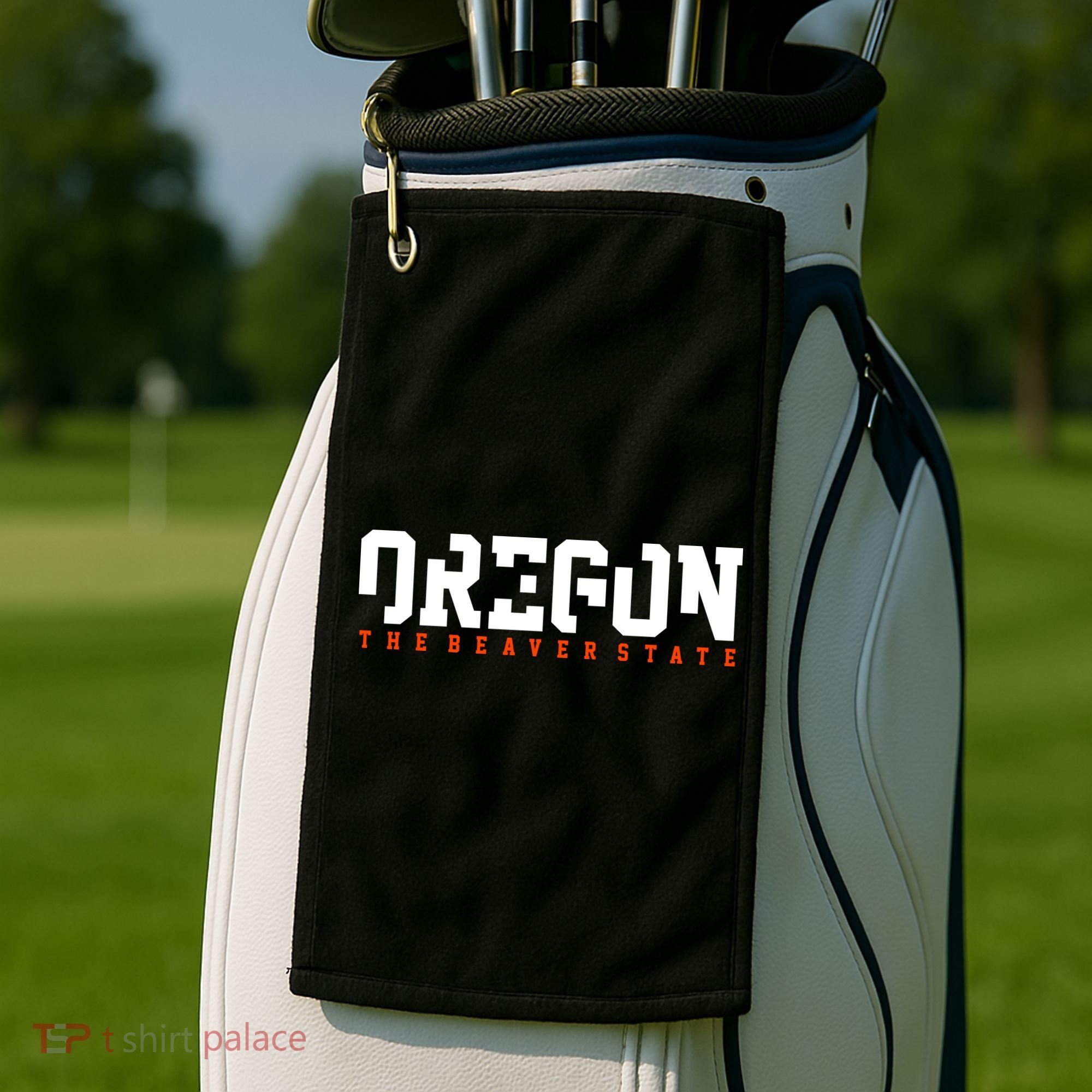 Oregon The Beaver State Cool Logo Golf Towel