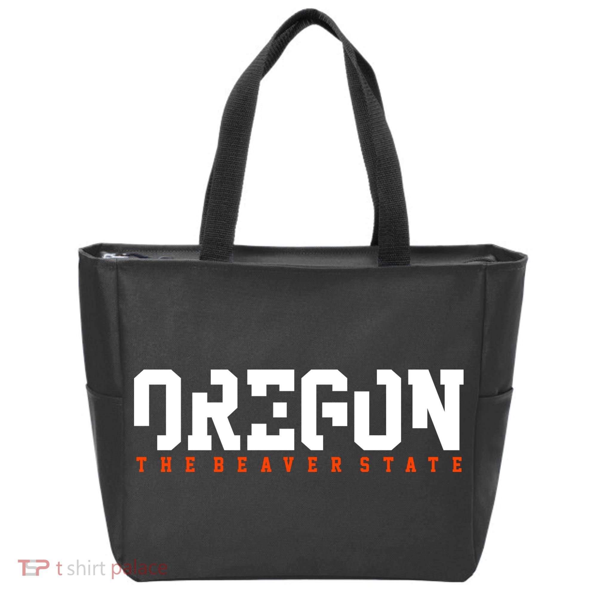 Oregon The Beaver State Cool Logo Tote Bag