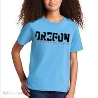 Oregon The Beaver State Cool Logo Kids T-Shirt thumb 2