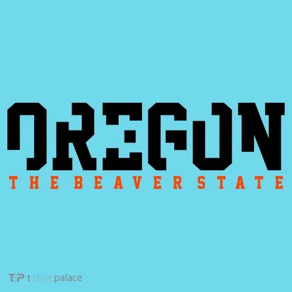 Oregon The Beaver State Cool Logo Kids T-Shirt
