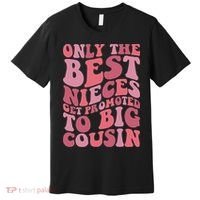 Only The Best Nieces Get Promoted To Big Cousin Cool Cousins Premium T-Shirt thumb 0