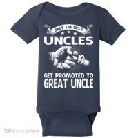 Only The Best Uncles Get Promoted To Great Uncle Baby Bodysuit thumb 0