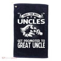 Only The Best Uncles Get Promoted To Great Uncle Golf Towel thumb 0