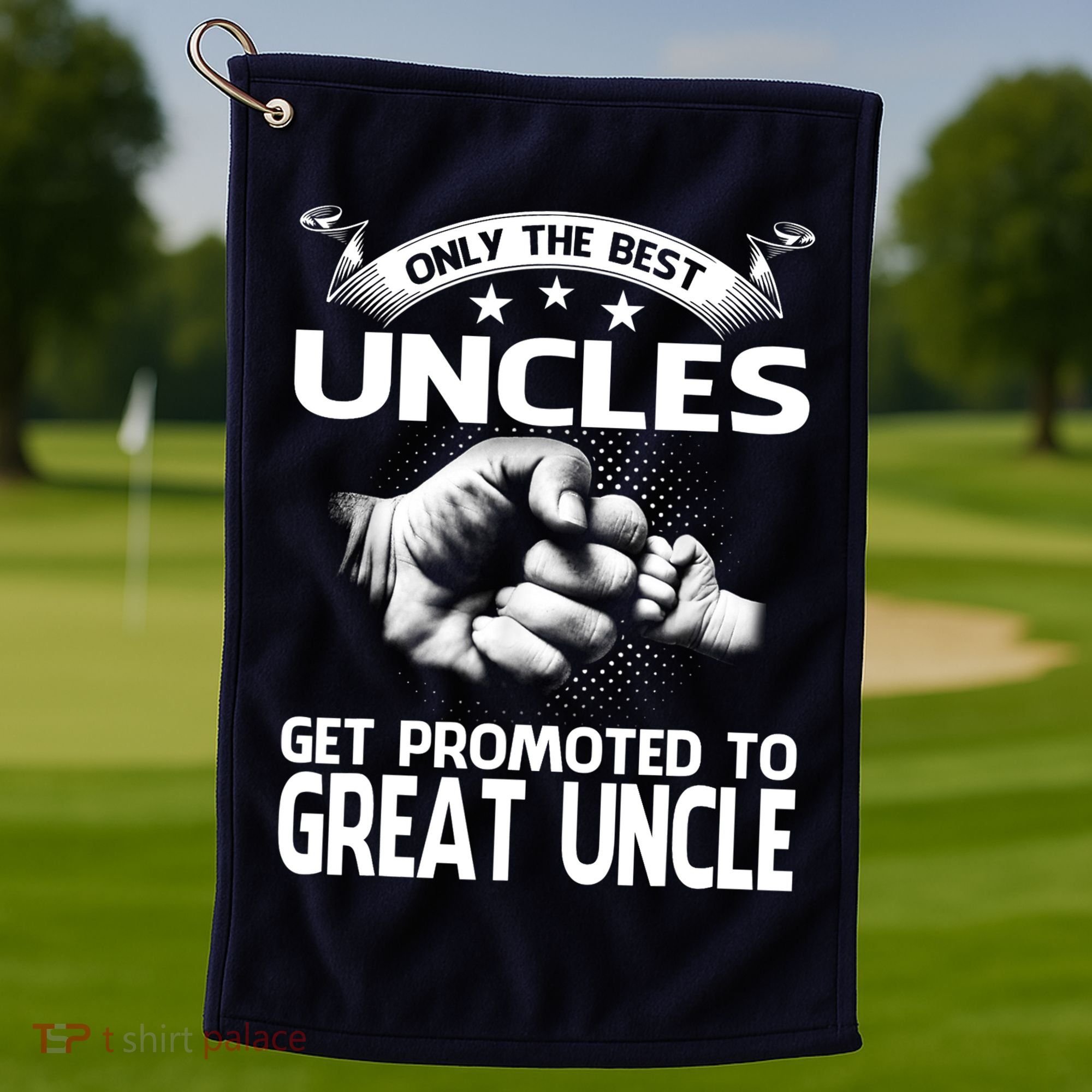 Only The Best Uncles Get Promoted To Great Uncle Golf Towel