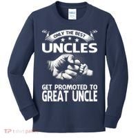 Only The Best Uncles Get Promoted To Great Uncle Kids Long Sleeve Shirt thumb 0