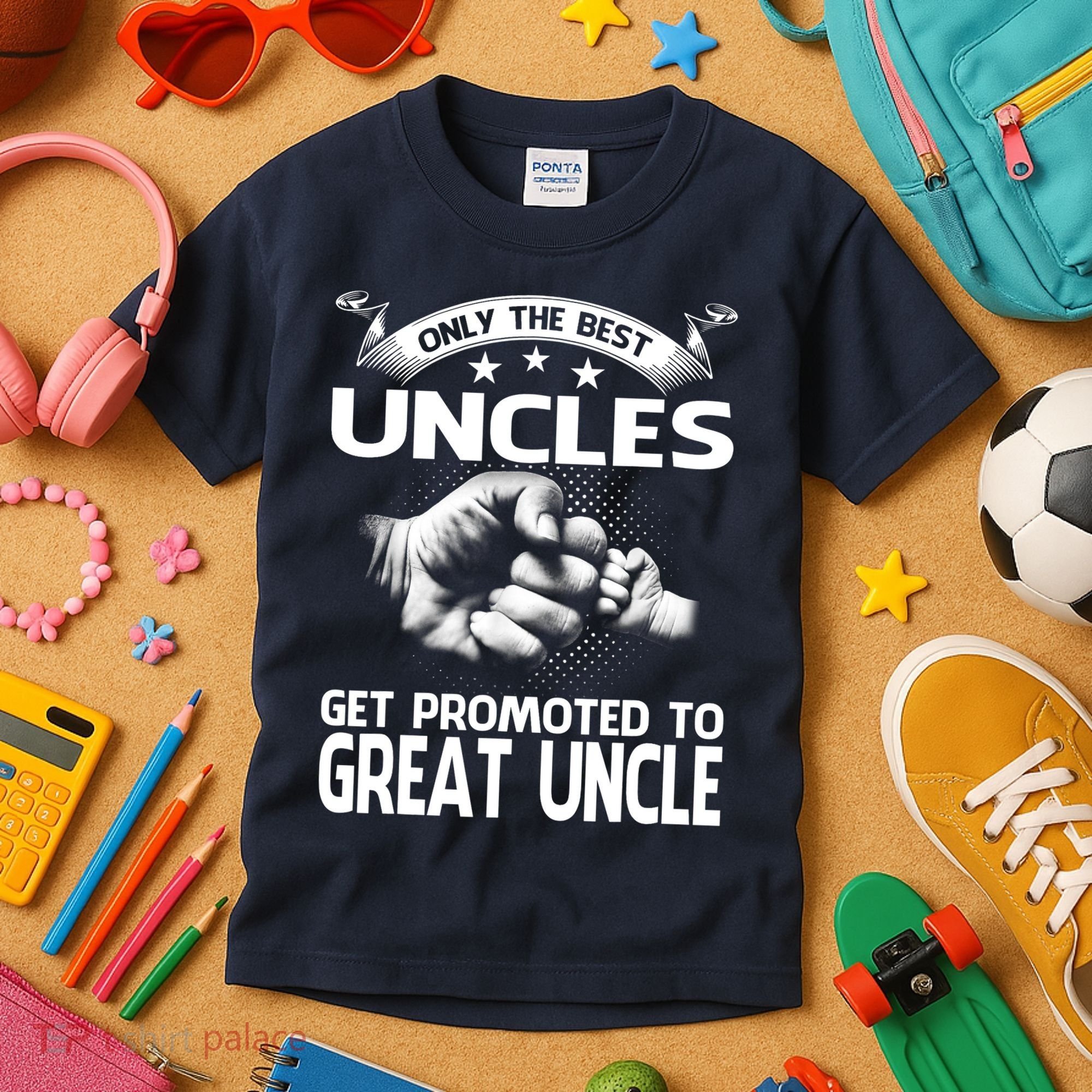 Only The Best Uncles Get Promoted To Great Uncle Kids T-Shirt